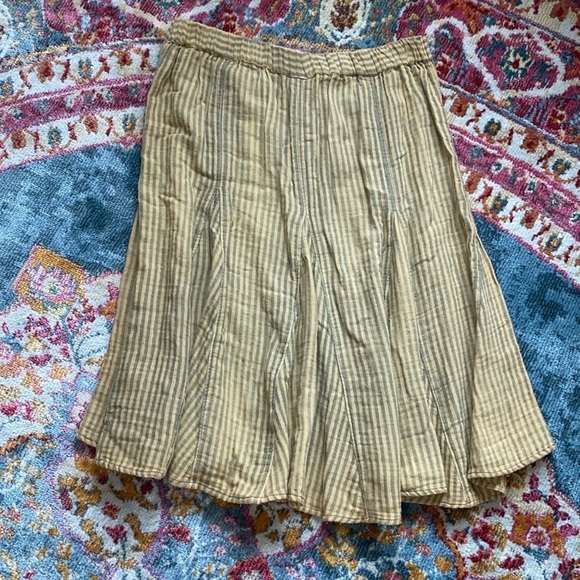Free People Candace Midi Skirt Iced Coffee Overdye - Picture 8 of 9